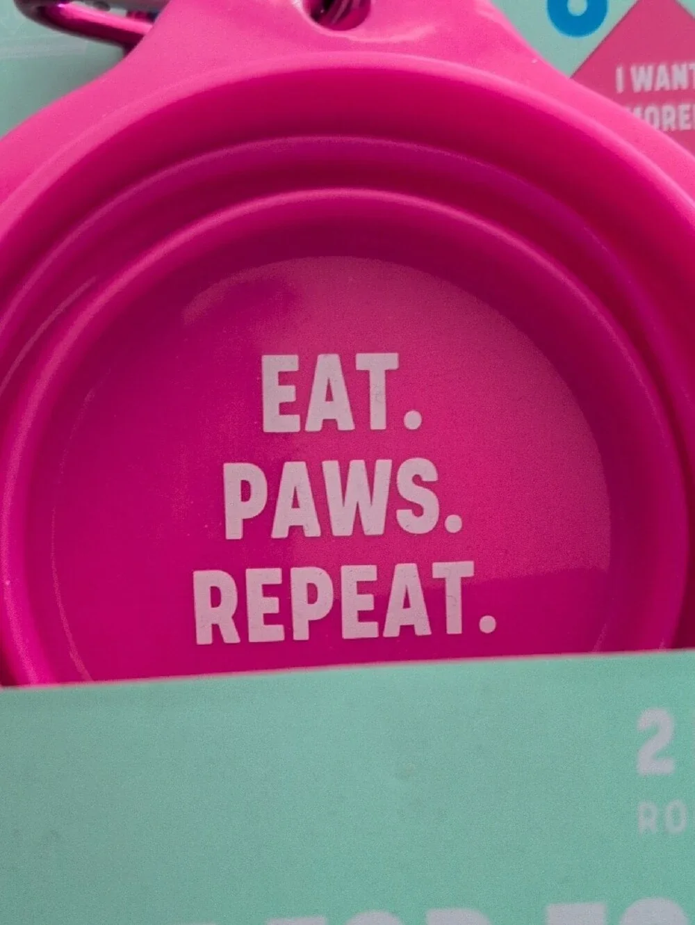 Pink Silicone Collapsible Travel Bowl Set - 2 Piece